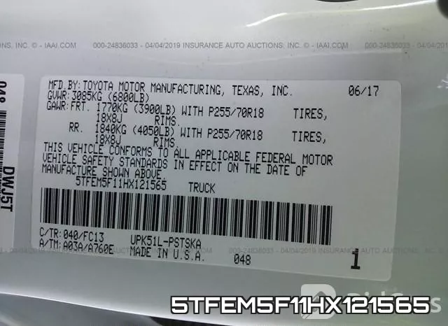 5TFEM5F11HX121565 фото 10