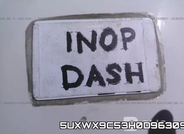 5UXWX9C53H0D96309 фото 8