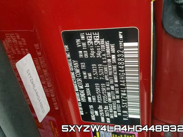5XYZW4LA4HG448832 фото 2