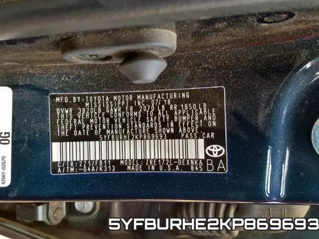 5YFBURHE2KP869693 фото 2