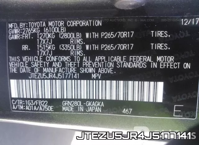 JTEZU5JR4J5177141 фото 10