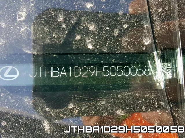 JTHBA1D29H5050058 фото 2