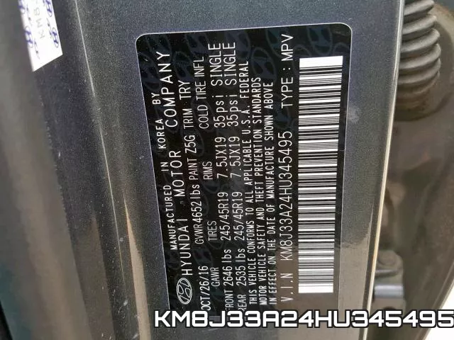 KM8J33A24HU345495 фото 2