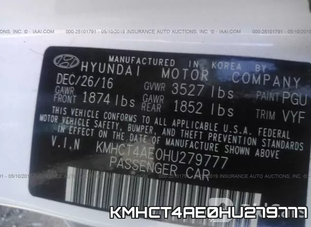 KMHCT4AE0HU279777 фото 10
