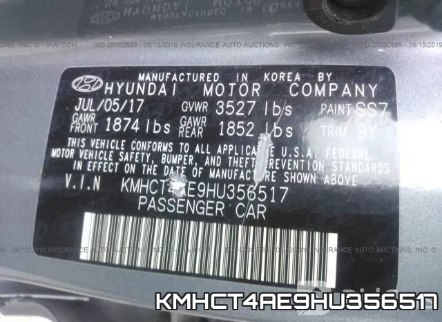KMHCT4AE9HU356517 фото 10