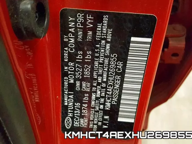 KMHCT4AEXHU269855 фото 2