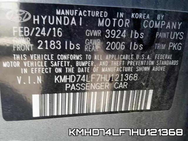 KMHD74LF7HU121368 фото 2