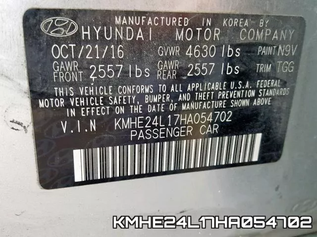 KMHE24L17HA054702 фото 2