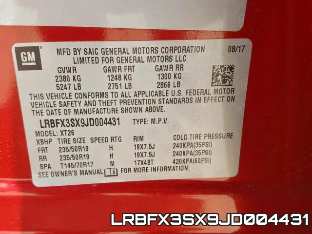 LRBFX3SX9JD004431 фото 2