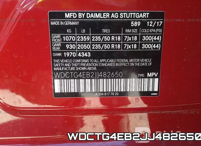 WDCTG4EB2JJ482650 фото 10