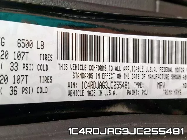 1C4RDJAG3JC255481 фото 2