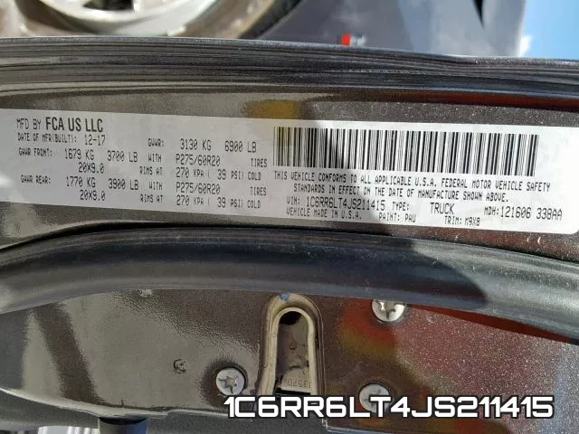 1C6RR6LT4JS211415 фото 2