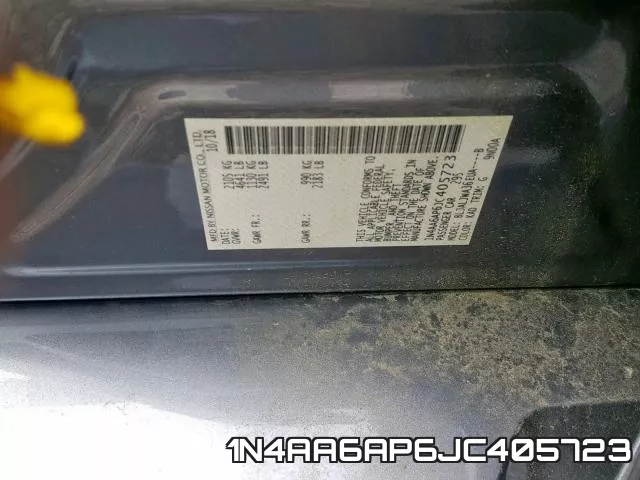 1N4AA6AP6JC405723 фото 2