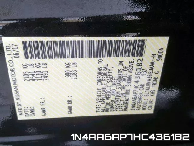 1N4AA6AP7HC436182 фото 2