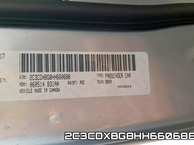2C3CDXBG8HH660688 фото 2