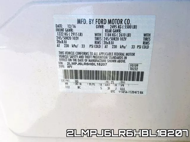 2LMPJ6LR6HBL18207 фото 2
