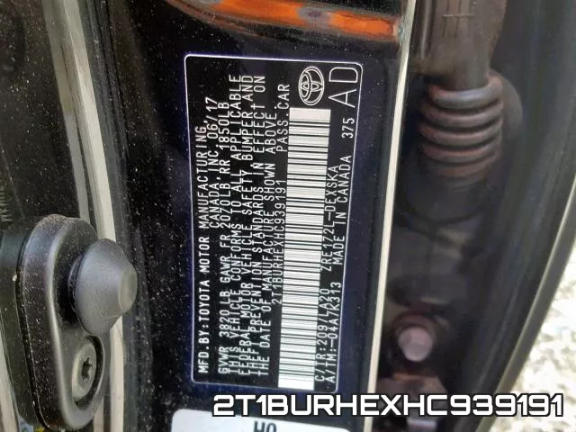 2T1BURHEXHC939191 фото 2
