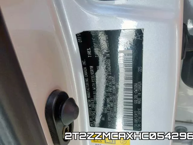 2T2ZZMCAXHC054296 фото 2