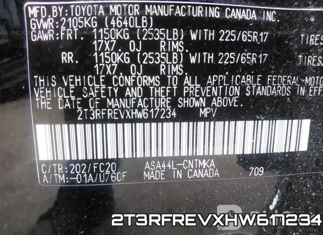 2T3RFREVXHW617234 фото 10