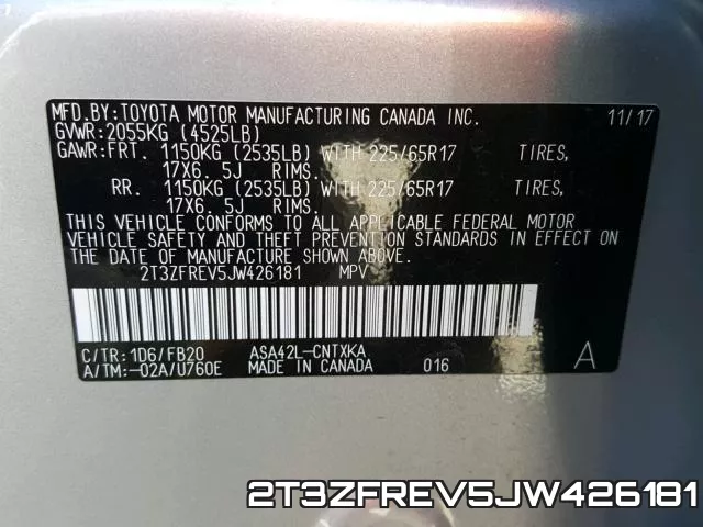 2T3ZFREV5JW426181 фото 2