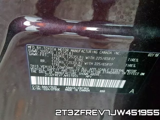 2T3ZFREV7JW451955 фото 2