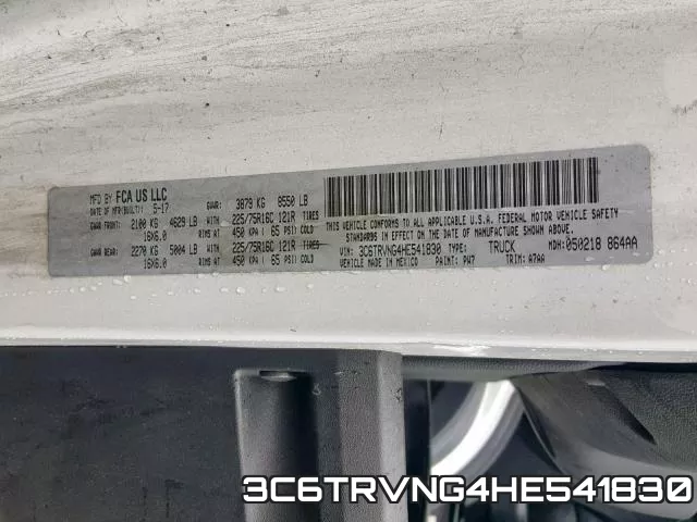 3C6TRVNG4HE541830 фото 2
