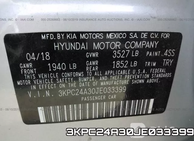 3KPC24A30JE033399 фото 10