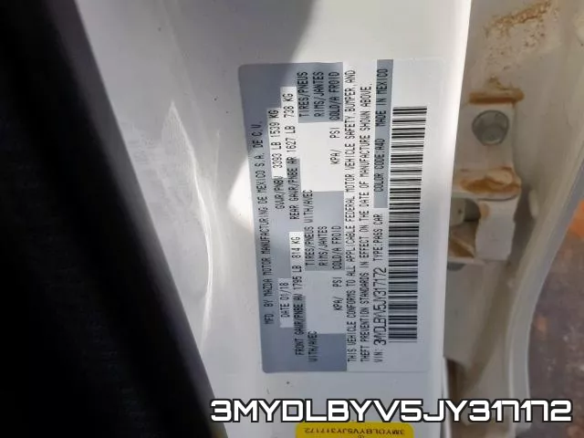 3MYDLBYV5JY317172 фото 2