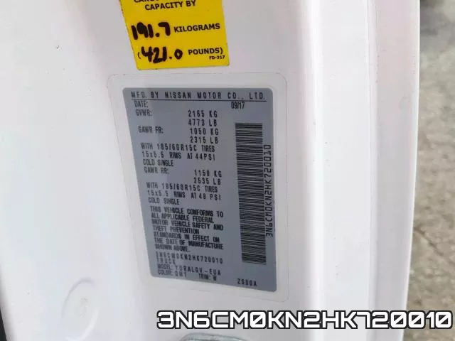 3N6CM0KN2HK720010 фото 2