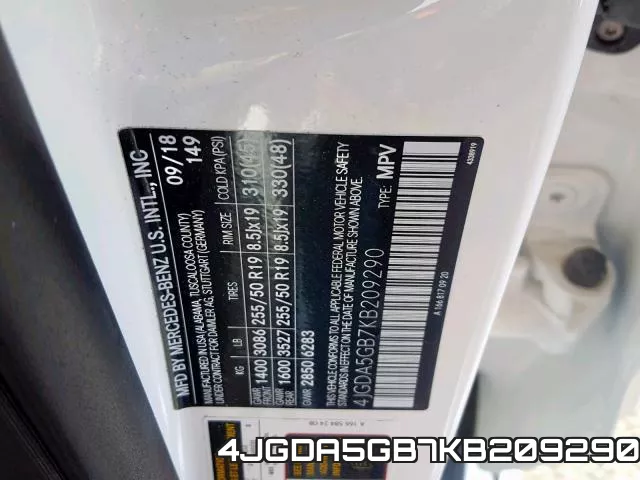4JGDA5GB7KB209290 фото 2