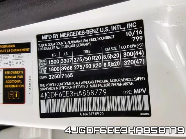 4JGDF6EE3HA858779 фото 2