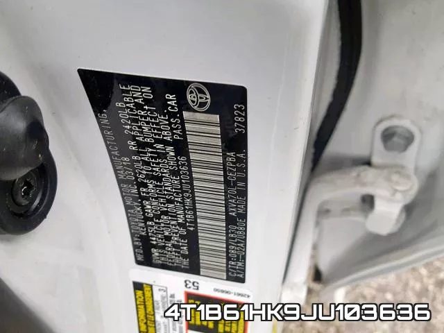 4T1B61HK9JU103636 фото 2