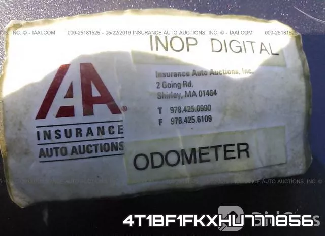 4T1BF1FKXHU777856 фото 8
