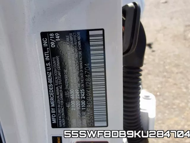 55SWF8DB9KU284704 фото 2