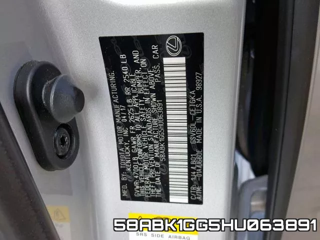 58ABK1GG5HU063891 фото 2