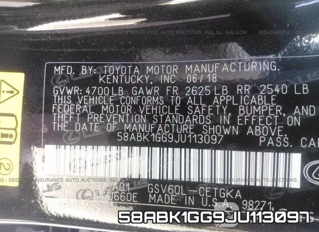 58ABK1GG9JU113097 фото 10