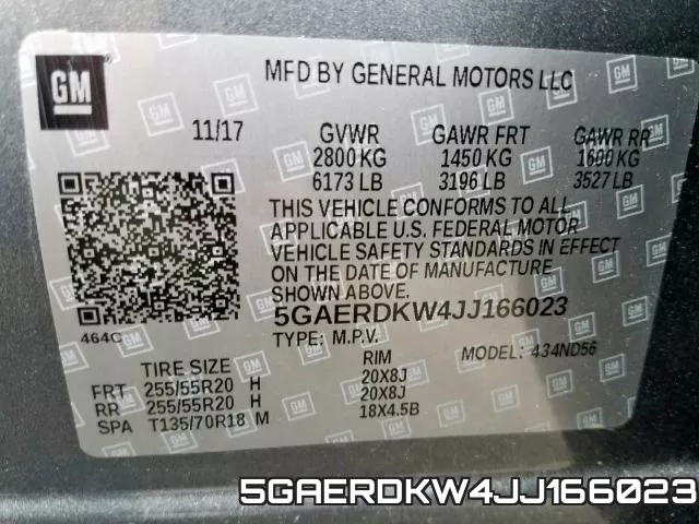 5GAERDKW4JJ166023 фото 2