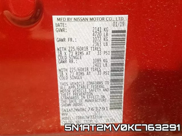 5N1AT2MV0KC763291 фото 2