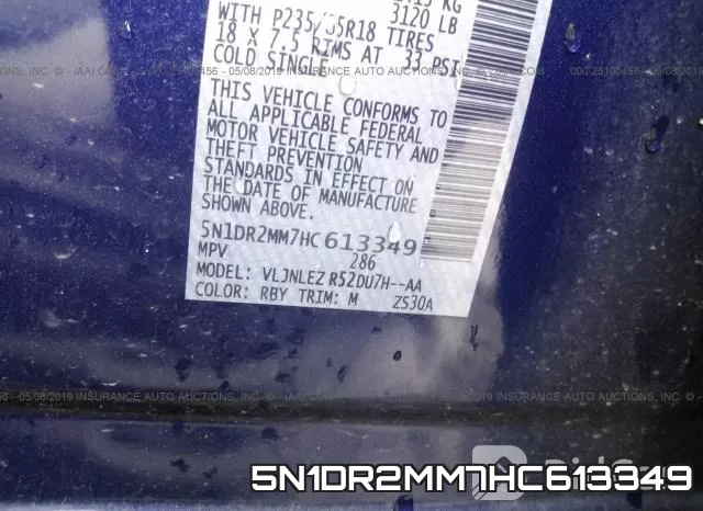 5N1DR2MM7HC613349 фото 9