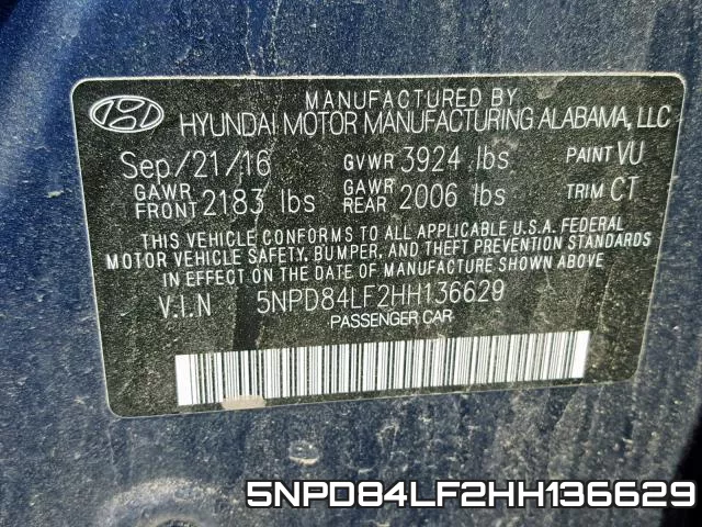 5NPD84LF2HH136629 фото 2
