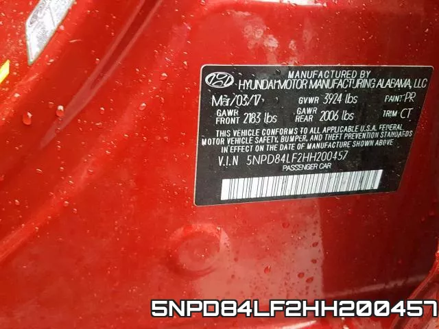 5NPD84LF2HH200457 фото 2
