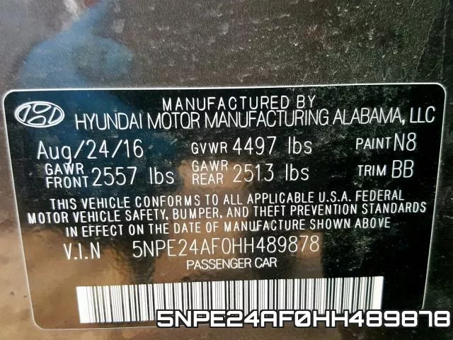 5NPE24AF0HH489878 фото 2