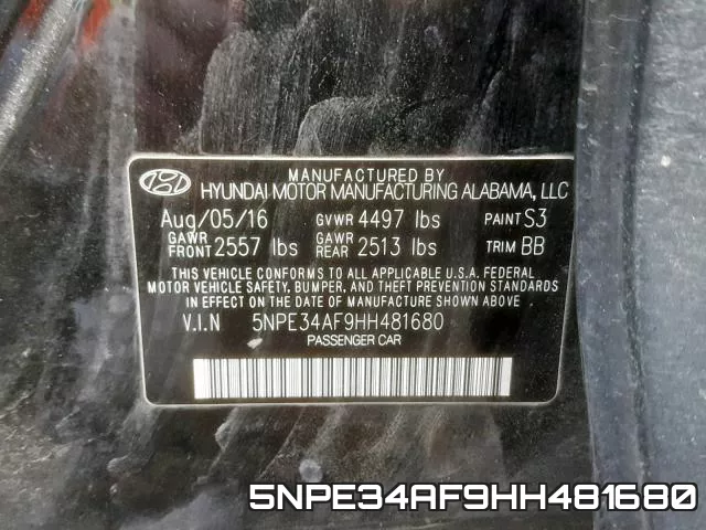 5NPE34AF9HH481680 фото 2