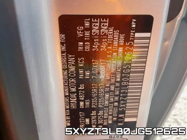 5XYZT3LB0JG512625 фото 2