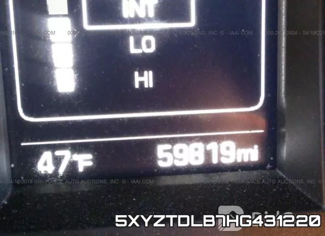 5XYZTDLB7HG431220 фото 8