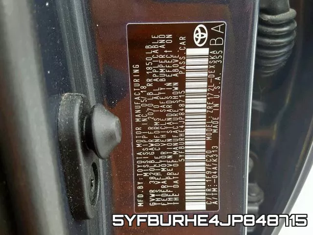 5YFBURHE4JP848715 фото 2
