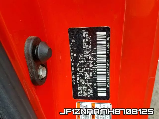 JF1ZNAA17H8708125 фото 2