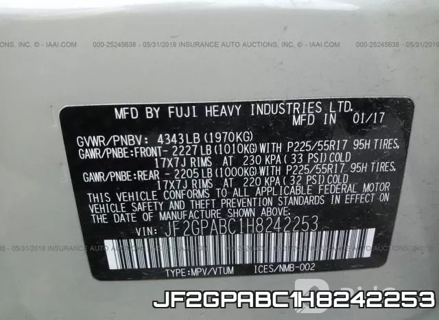 JF2GPABC1H8242253 фото 10