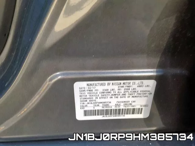 JN1BJ0RP9HM385734 фото 2