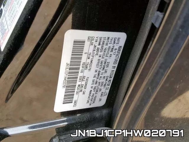 JN1BJ1CP1HW020791 фото 2